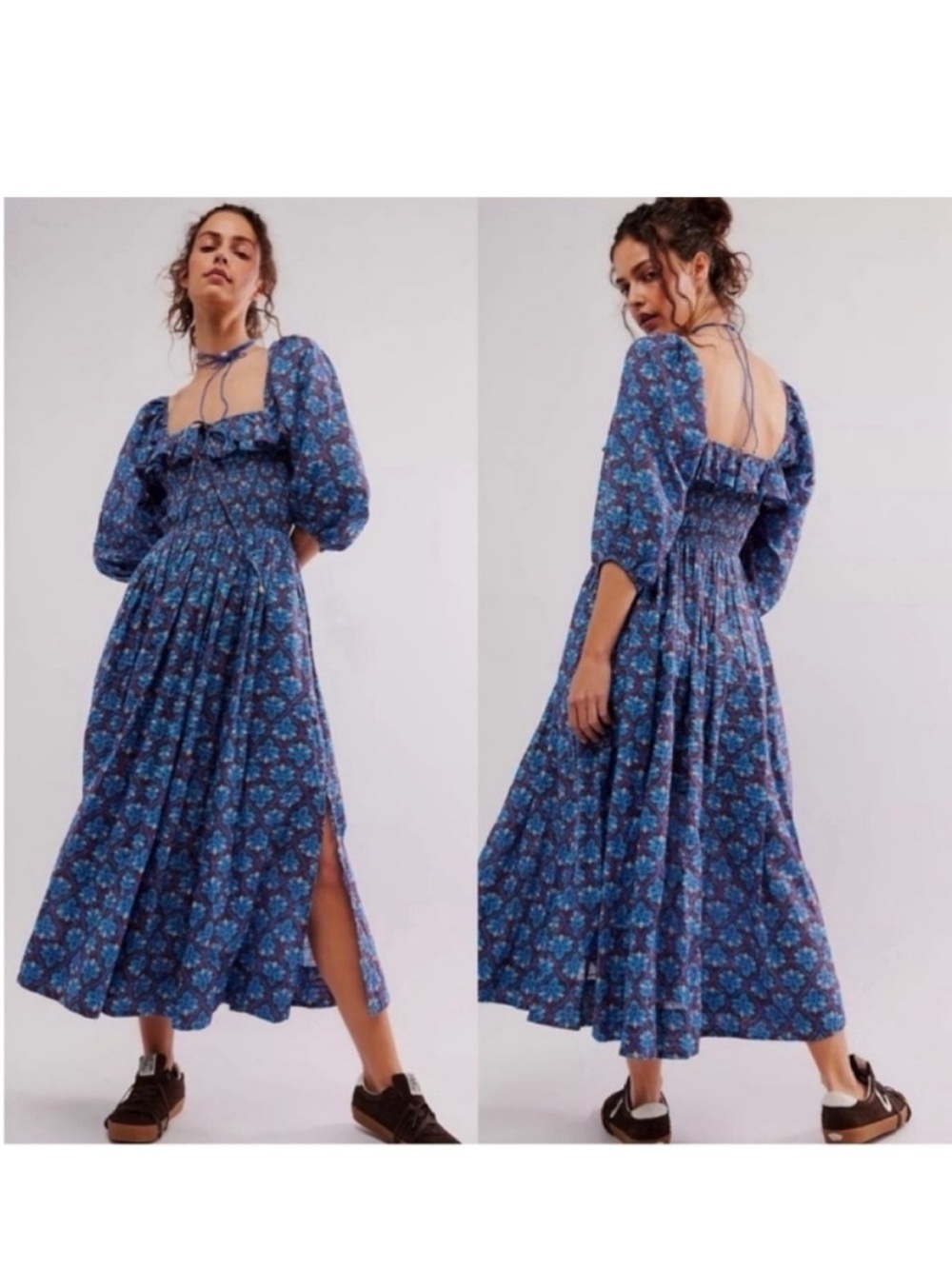 NWOT Free People Oasis Printed Midi Dress